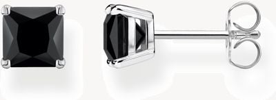 Thomas Sabo Sterling Silver | Black Stone Set | Stud Earrings H2174-024-11