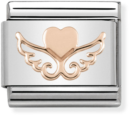 Nomination Classic Dotted Heart Steel Charm 430104/01