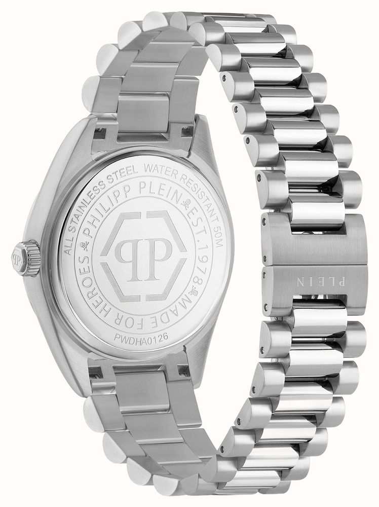 Philipp Plein DATE SUPERLATIVE Quartz (41mm) Green Sunray Dial / Stainless Steel Bracelet PWDHA0126 - alternate view 2