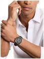Michael Kors Men's Lexington Chronograph Black Leather Stainless Steel Dial MK9297 - alternate view 6