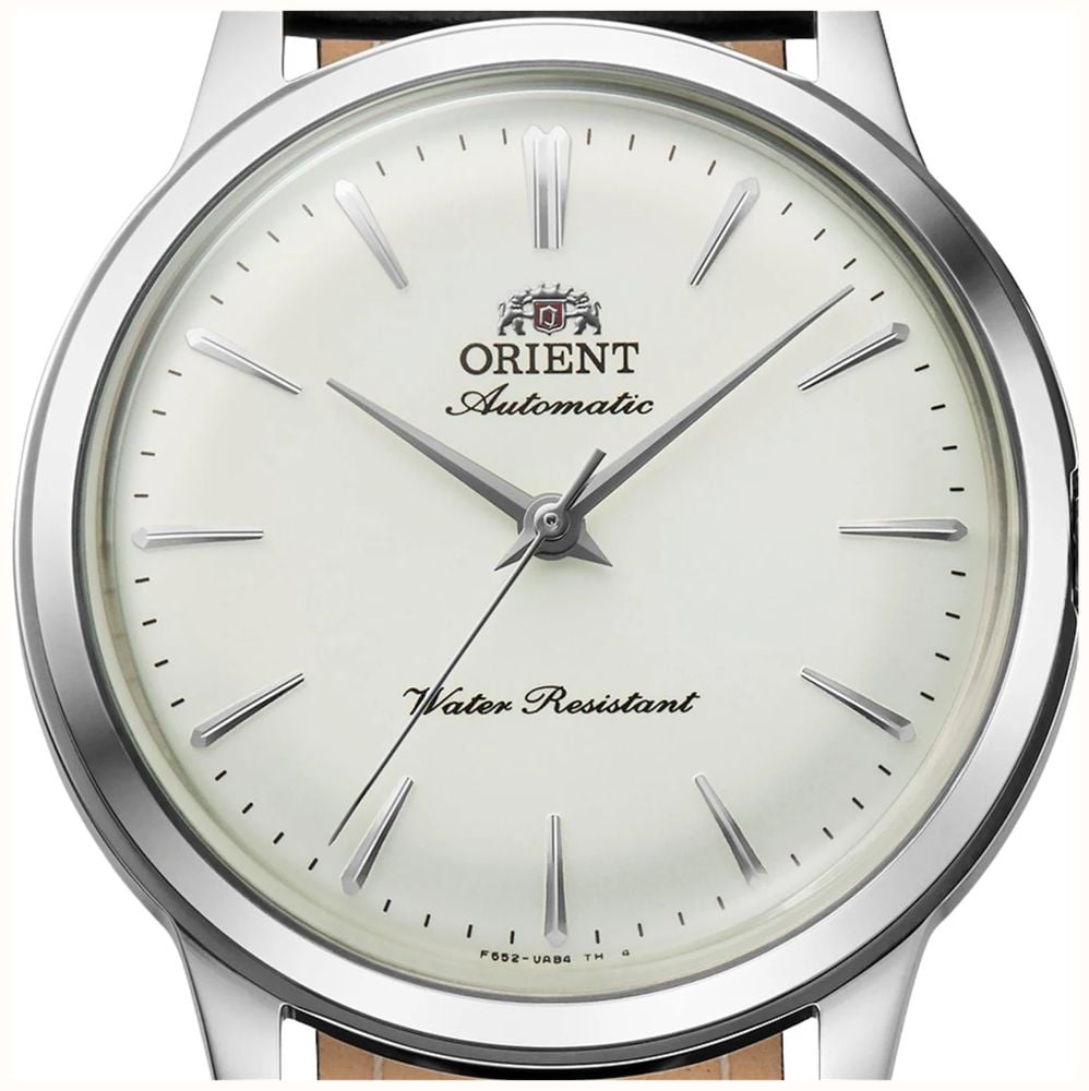 Orient Men's White Dial Automatic Black Leather Strap RA-BB0103S30B - alternate view 2