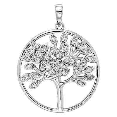 Treasure House G61016 Smaller Silver Tree Of Life Pendant Jewellery