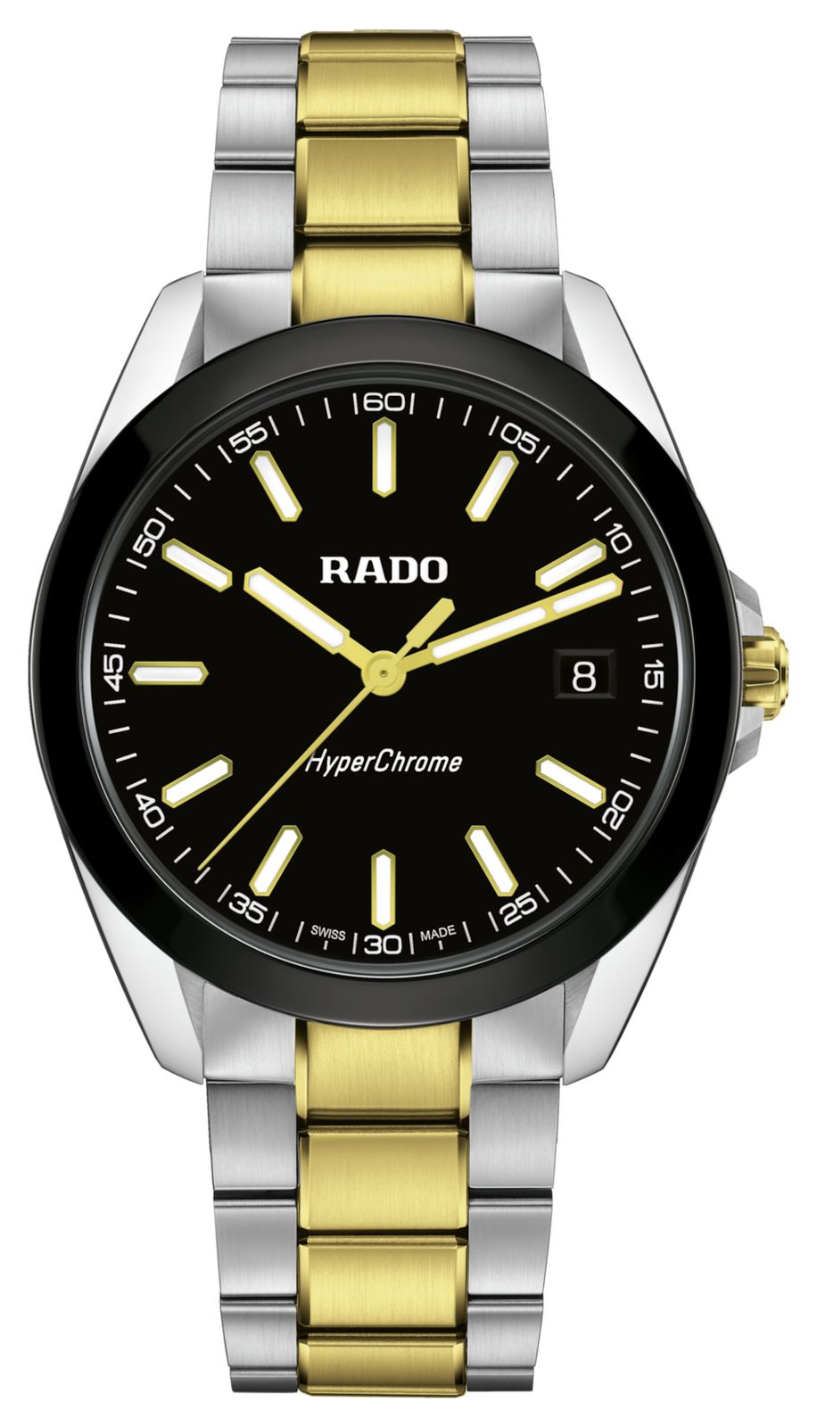 RADO R32280153 HyperChrome Quartz (41.5mm) Black Dial / Two- Watch