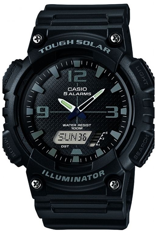 Casio AQ-S810W-1A2VEF Men’s Five Alarm Solar Powered Watch