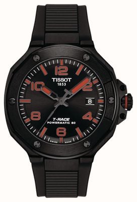 Tissot T-Race Powermatic 80 (41mm) Black Dial / Black Silicone Strap T1418073705700