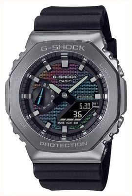 Casio Men's G-Shock (44.4mm) Rainbow Dial / Black Resin Strap GM-2100BRW-1AER