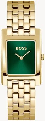 BOSS Lucy (22mm) Green Sunray Dial / Gold PVD Stainless Steel Bracelet 1502785