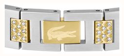 Lacoste Metropole Crystal & Two Tone Gold IP Stainless Steel Bracelet Watch 2040636 - alternate view 2