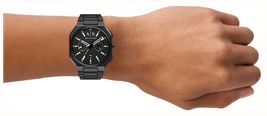 Armani Exchange Dual-Time Quartz (40mm) Black Dial / Black PVD Stainless Steel Bracelet AX1478 - alternate view 5