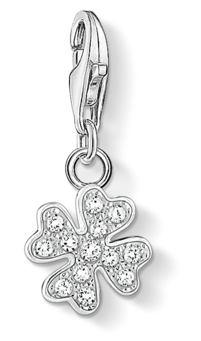 Thomas Sabo 1797-051-14 | Charm Pendant 'Cloverleaf' | White Jewellery