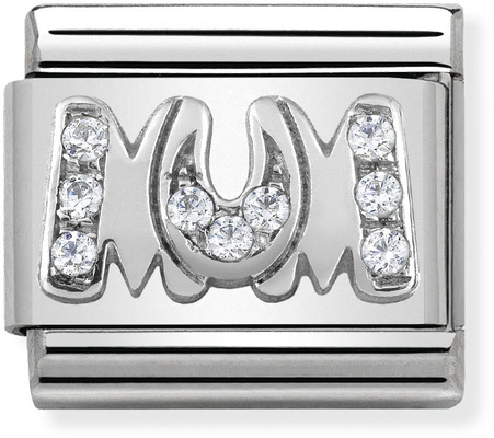 Nomination Classic Mum Sterling Silver & Steel Charm 330316/08