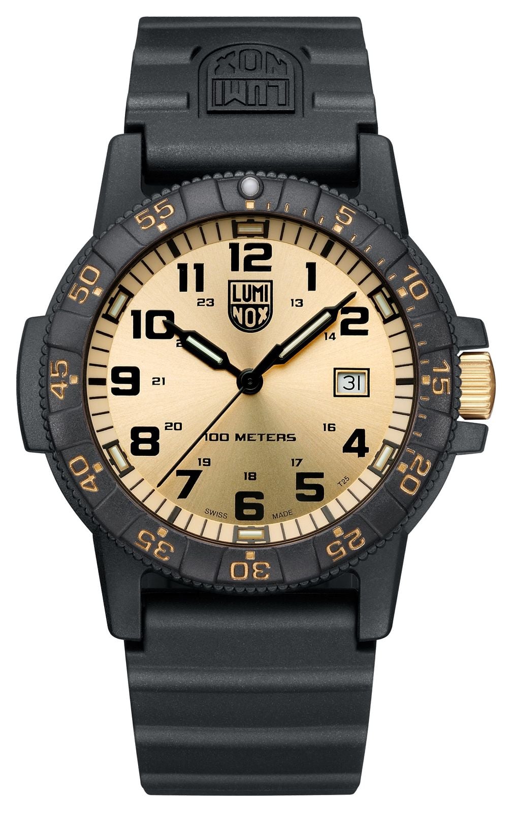 Luminox XS.0325.GP Sea Turtle Giant 0320 Series | Gold Dial Watch