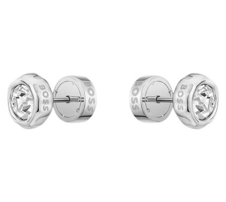 BOSS Jewellery 1580825 Silver-tone stud earrings with