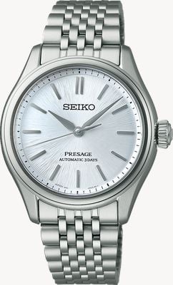 Seiko Presage Classic Series 'Aijiro' Automatic (36mm) Light Indigo Dial / Stainless Steel Bracelet SPB521J1