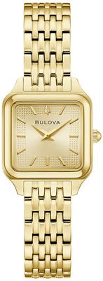 Bulova Sutton Quartz (23mm) Gold Sunray Dial / Gold PVD Stainless Steel Bracelet 97L191