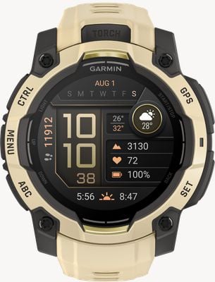Garmin Instinct 3 - Alpine Rush Edition AMOLED Outdoor GPS Smartwatch (45mm) Citrine with Citrine Band 010-02936-02