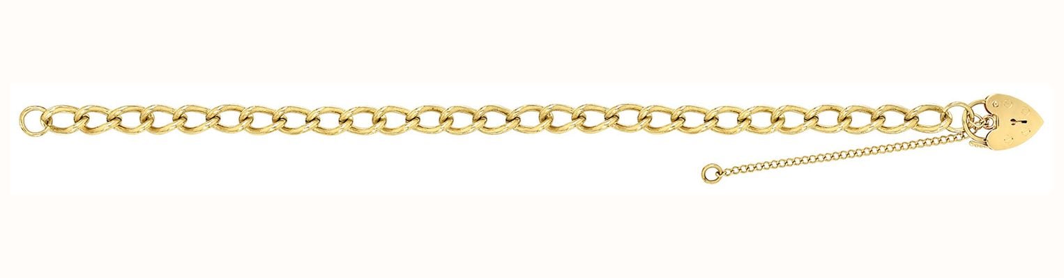 James Moore TH Women's 9ct Yellow Gold 7.5 Inch Charm Bracelet BR106