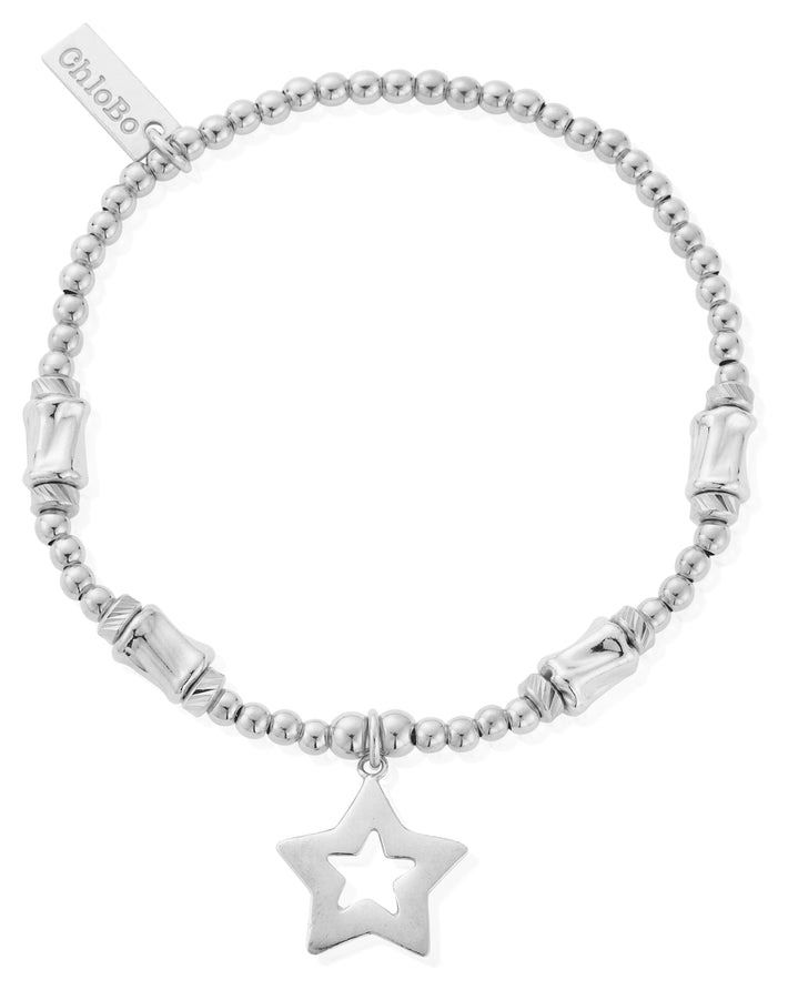 ChloBo SBCCCT812 Cute Charm Chunky Twist Open Star Bracelet Jewellery