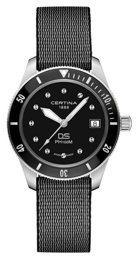 Certina C0442101805100 DS PH100M Lady (37.5mm) Black Dial / Watch