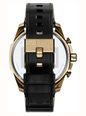 Diesel Mega Cheif Black Leather Blue Dial Watch DZ4732 - alternate view 2