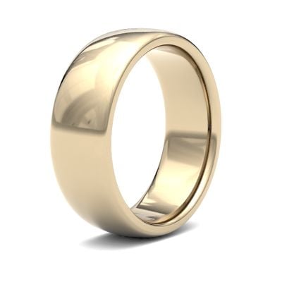 James Moore Wedding Rings | 9ct Yellow Gold | 7mm | Medium | Premium Court | AG_7GMP-9Y