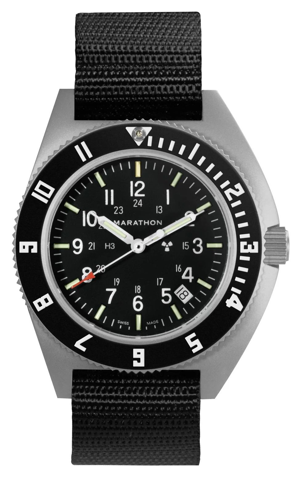 Marathon WW194013SS-0101 SSNAV-D Steel Navigator Date Quartz Watch