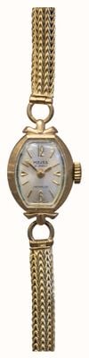 Pre-owned Majex 9ct Gold Ladies Wristwatch With Milanese Strap J27197
