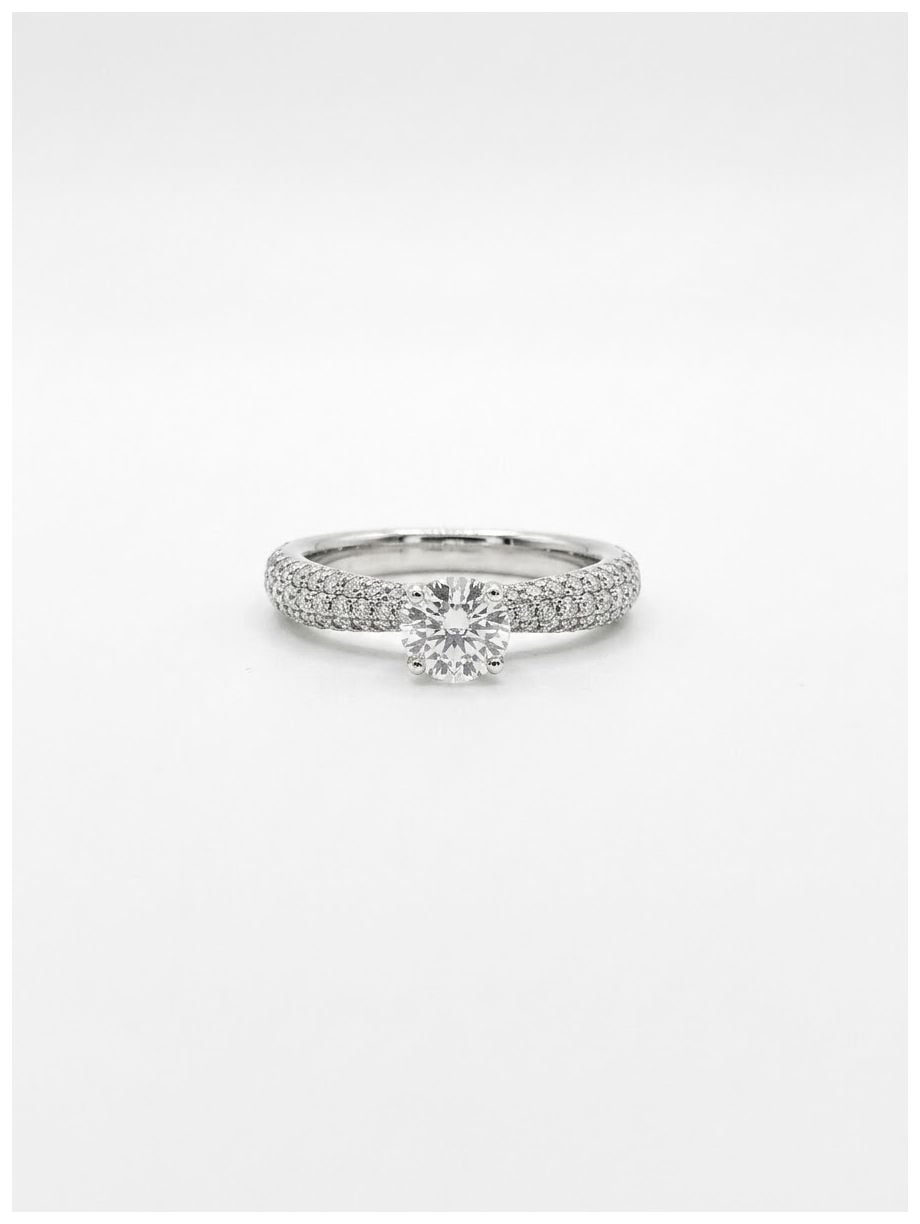 Bass Jewellery J49103 Round Brilliant Natural Diamond & Ruby