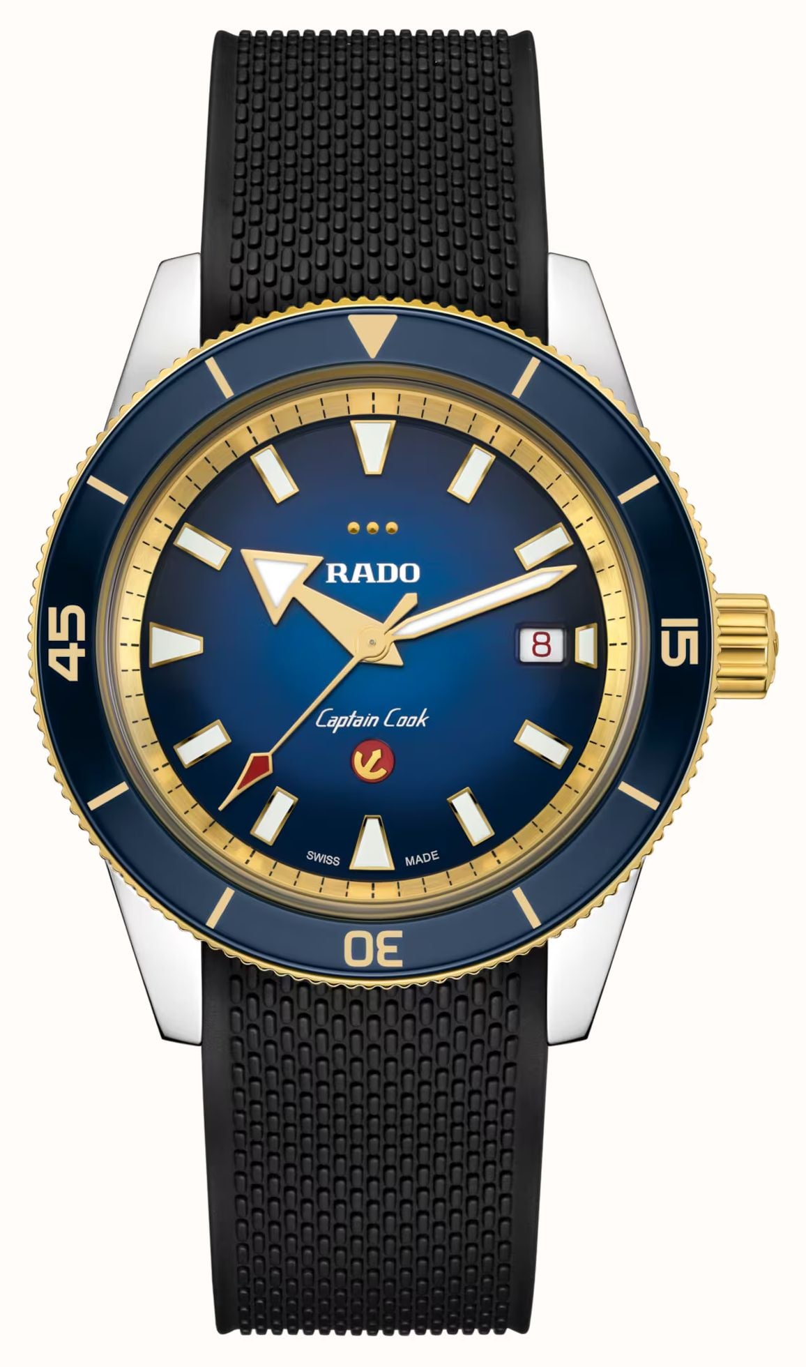 RADO Captain Cook X European Cricket Special Edition (42mm) Blue Dial ...
