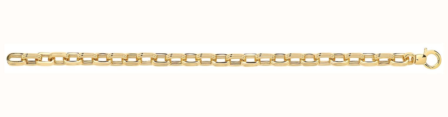 James Moore TH Women's 9ct Yellow Gold 7.5 Inches Fancy Bracelet BR622