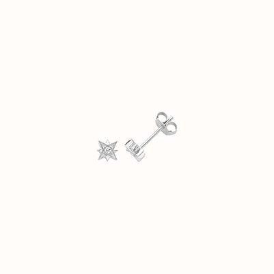 James Moore TH Sterling Silver Tiny Star Stud Earrings G51316