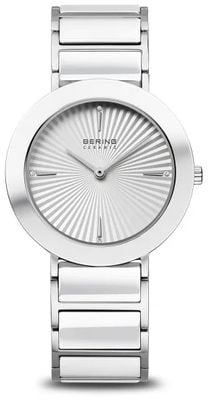 Bering Women's Classic (35mm) Silver Sunray Dial / Stainless Steel Bracelet 11435-753