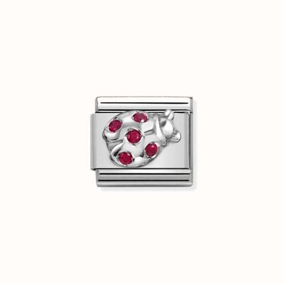 Nomination Composable CL SYMBOLS Steel Cubic Zirconia And Silver 925 RED Ladybug 330304/36