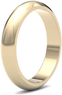 James Moore Wedding Rings | 9ct Yellow Gold | 4mm | Heavy | D-Shape | AG_4LHD-9Y