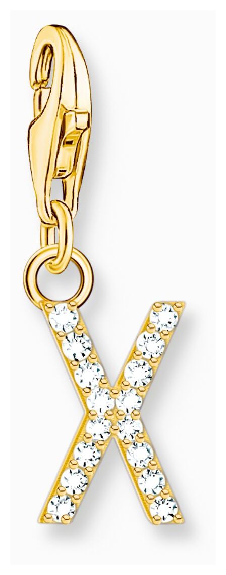 Thomas Sabo 1987-414-14 Charm Pendant Letter X With White Jewellery