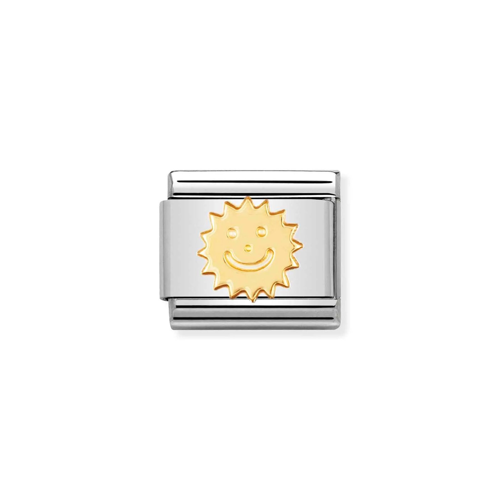 Nomination 030110/02 Classic Sun 18ct Gold & Steel Charm Jewellery