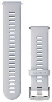 Garmin Quick Release Strap Only (22mm) Whitestone Silicone, Silver Hardware 010-11251-3B
