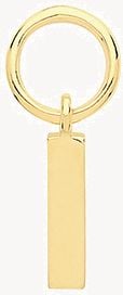Treasure House 9ct Yellow Gold Small Bar Earring Charm EPN005
