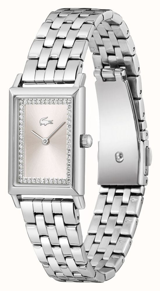 Lacoste Catherine Quartz (20.7x28.3mm) Pink Sunray Dial / Stainless Steel Bracelet 2001487 - alternate view 2