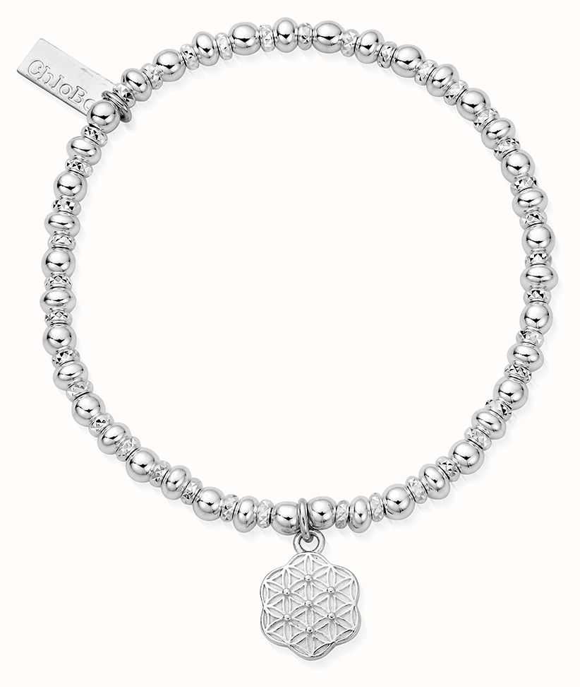 ChloBo Didi Sparkle Flower Of Life Bracelet Sterling Silver SBDS3116 ...