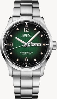 MIDO Multifort M Chronometer (42mm) Green Gradient Dial / Stainless Steel Bracelet M0384311109700