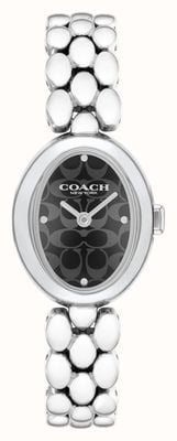 Coach Women's Sammy (22mm) Black Logo Dial / Stainless Steel Bracelet 14504420