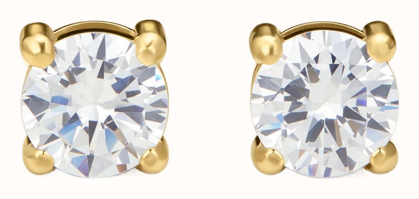 D.LOUISE 14ct Yellow Gold PVD Cubic Zirconia Stud Earrings YBE-12-06