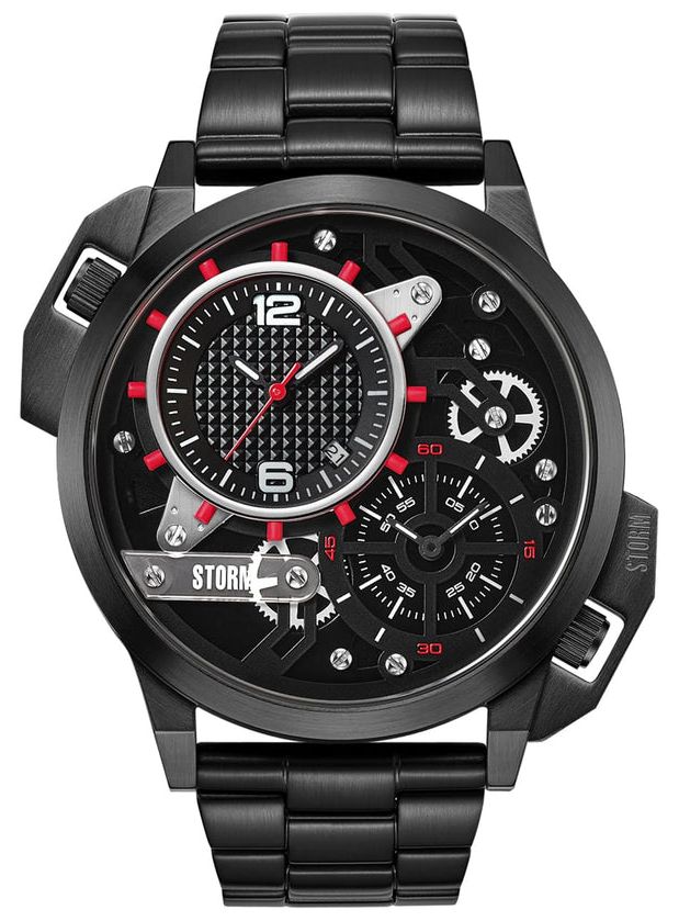 STORM 47539/SL/R Dualaton Slate Red (47mm) Black Dial / Watch