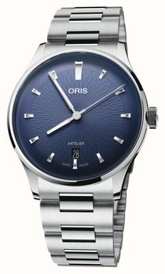 ORIS Artelier Date Automatic (38mm) Dark Blue Dial / Stainless Steel Bracelet 01 733 7810 4055-07 8 20 20