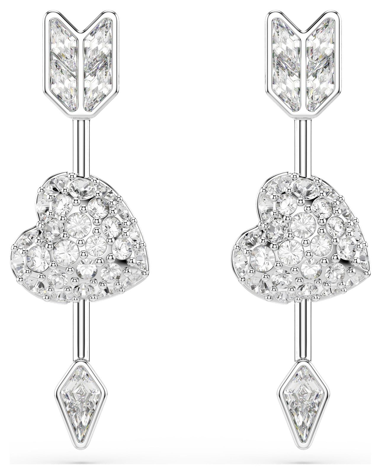 Swarovski 5749602 Idyllia drop earrings, Mixed cuts, Heart Jewellery