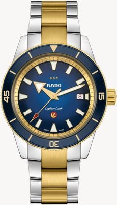 RADO Captain Cook x European Cricket Special Edition (42mm) Blue Dial / Steel Bracelet + 2 Straps Watch R32138208