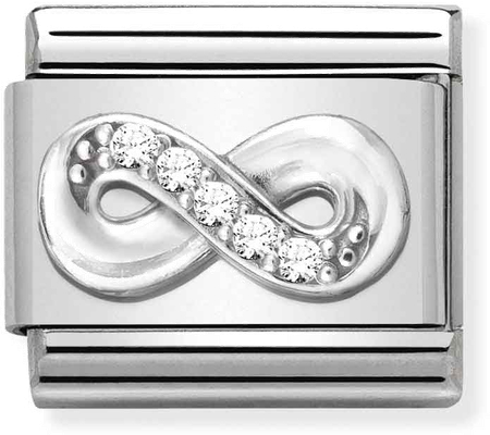 Nomination Classic Infinity Sterling Silver & Steel Charm 330304/41