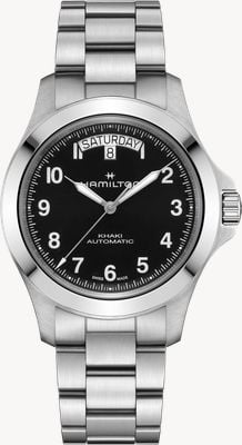 Hamilton Khaki Field King Day-Date Auto (40mm) Black Sunray Dial / Stainless Steel Bracelet H64475131