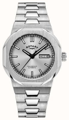 Rotary Sport Automatic (40mm) Silver Sunray Dial / Stainless Steel Bracelet GB05490/06